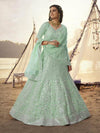 Firoze Embroidered Organza bridal Lehenga - myracouture