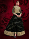 Black Heavy Embroidered Pant Style Anarkali Suit
